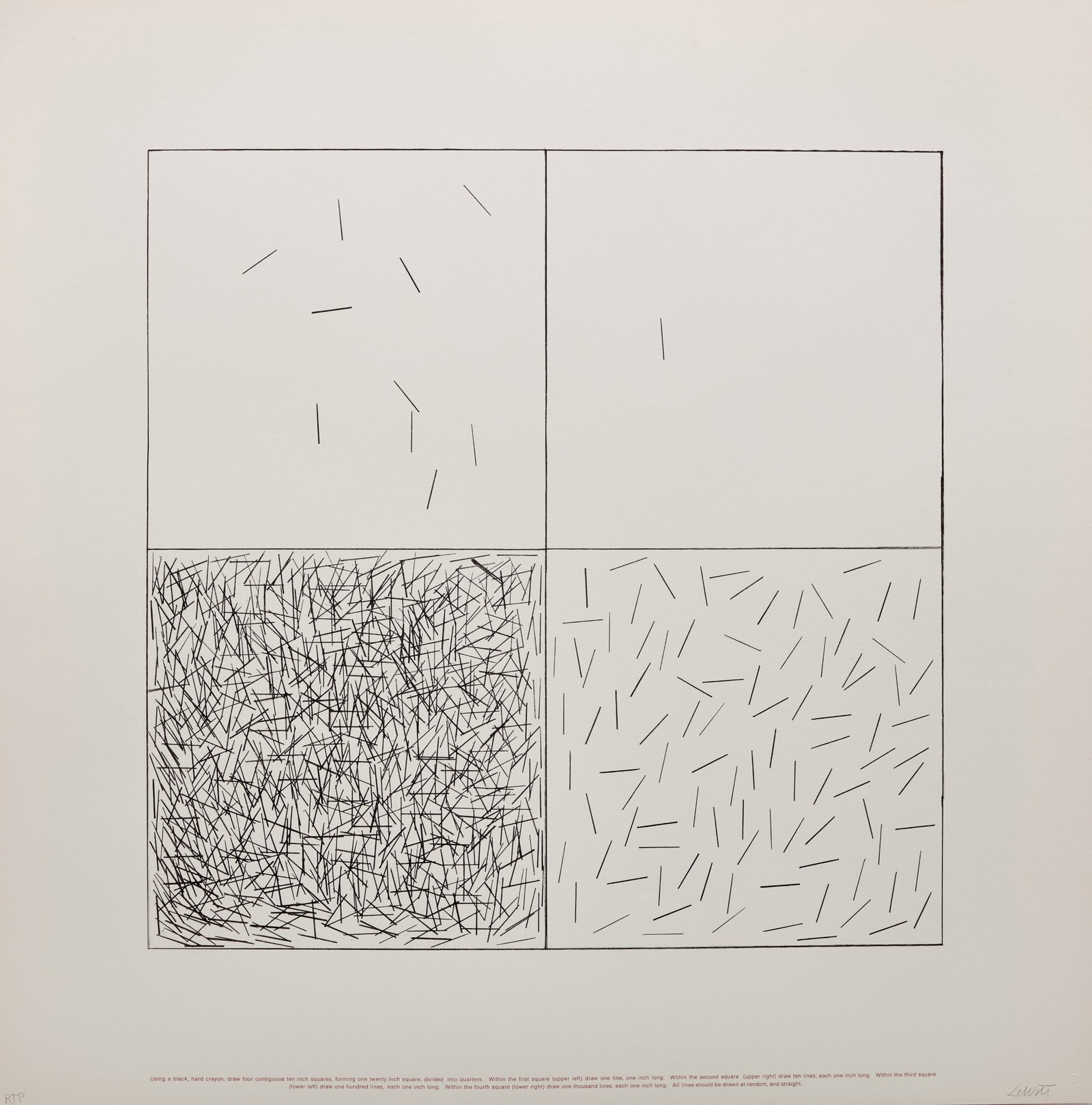 SOL LEWITT - Work from Instructions, 1971 - 6