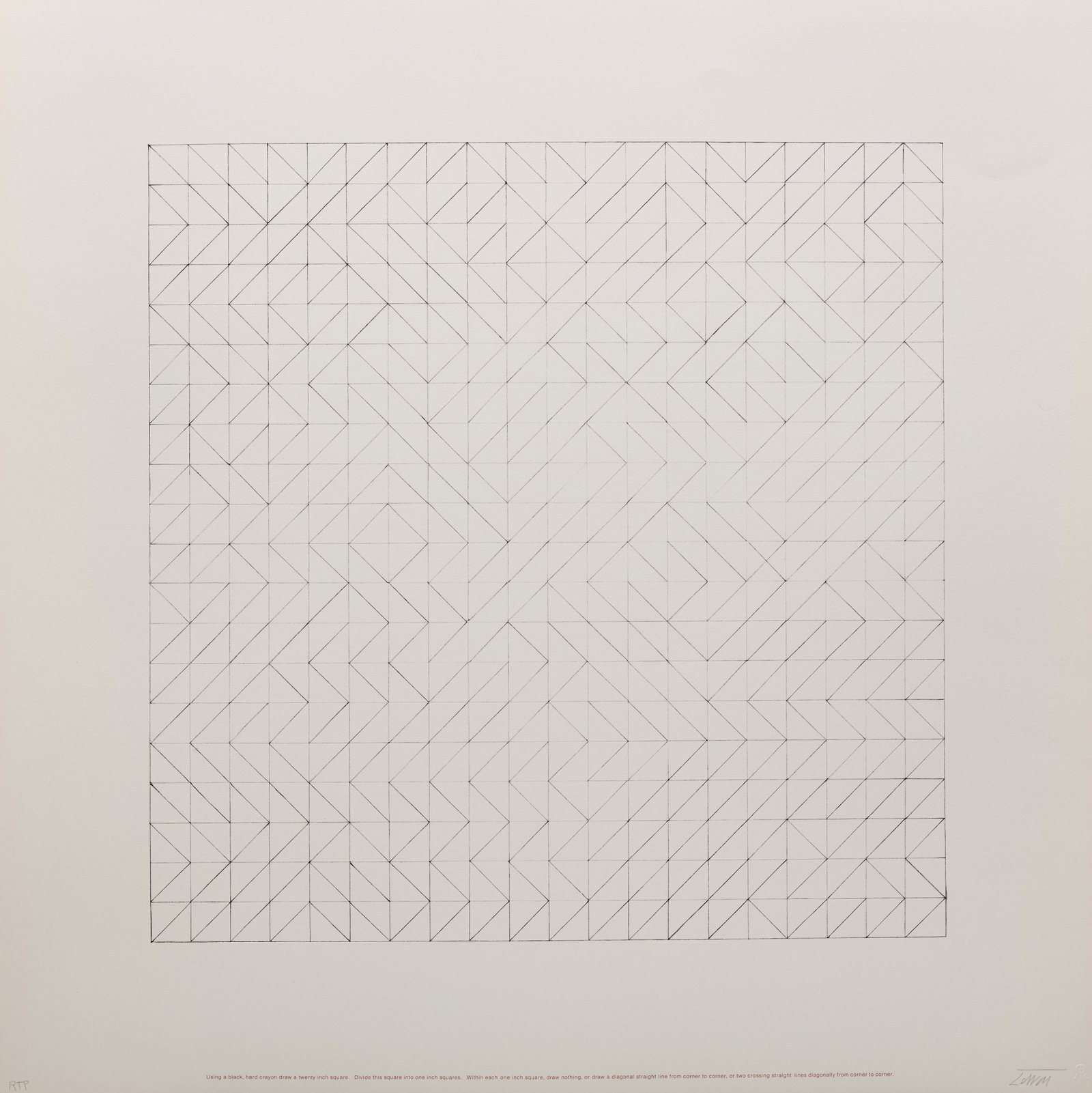 SOL LEWITT - Work from Instructions, 1971 - 8