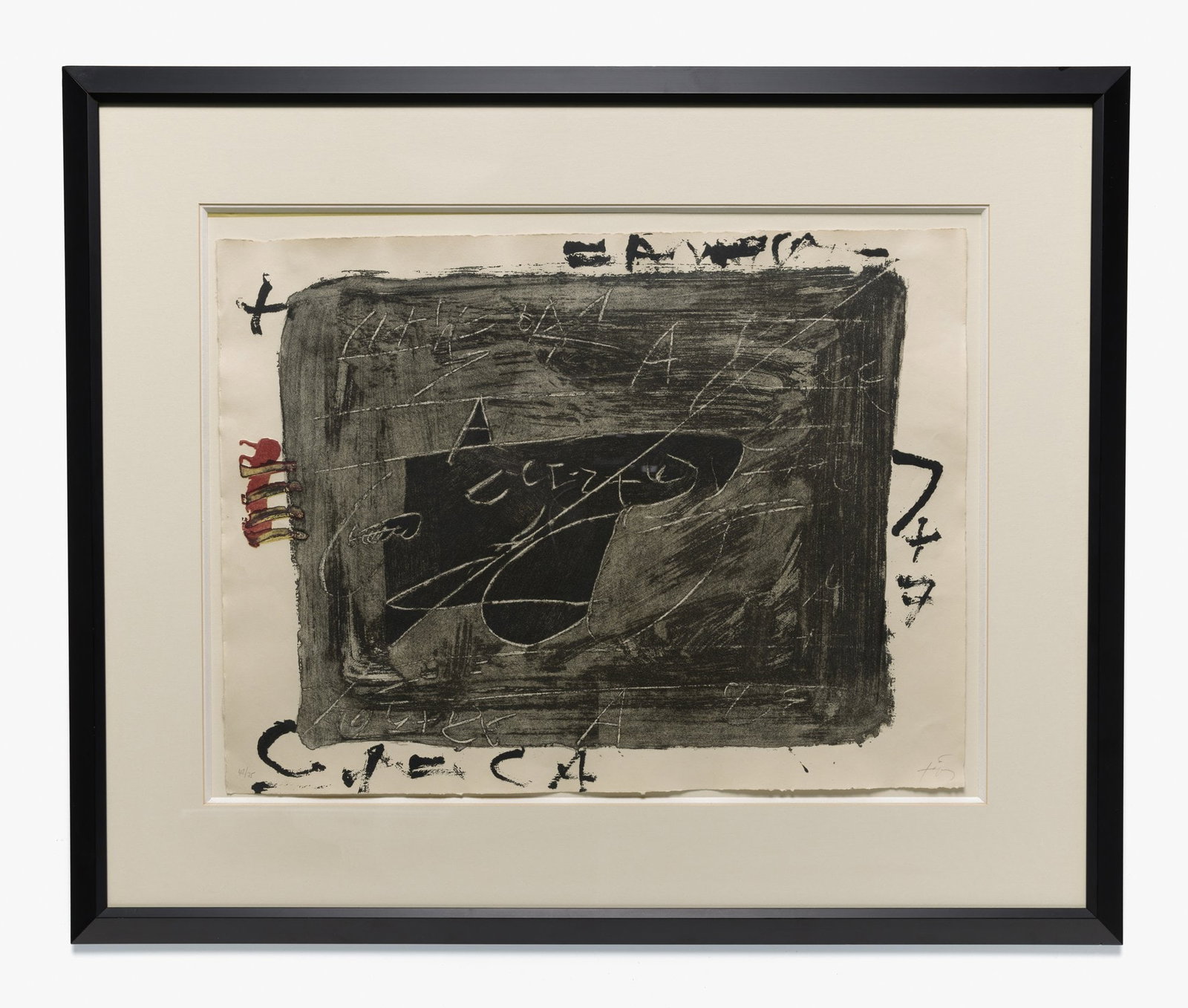 ANTONI TÀPIES - Esgrafiats sobre negre - 2