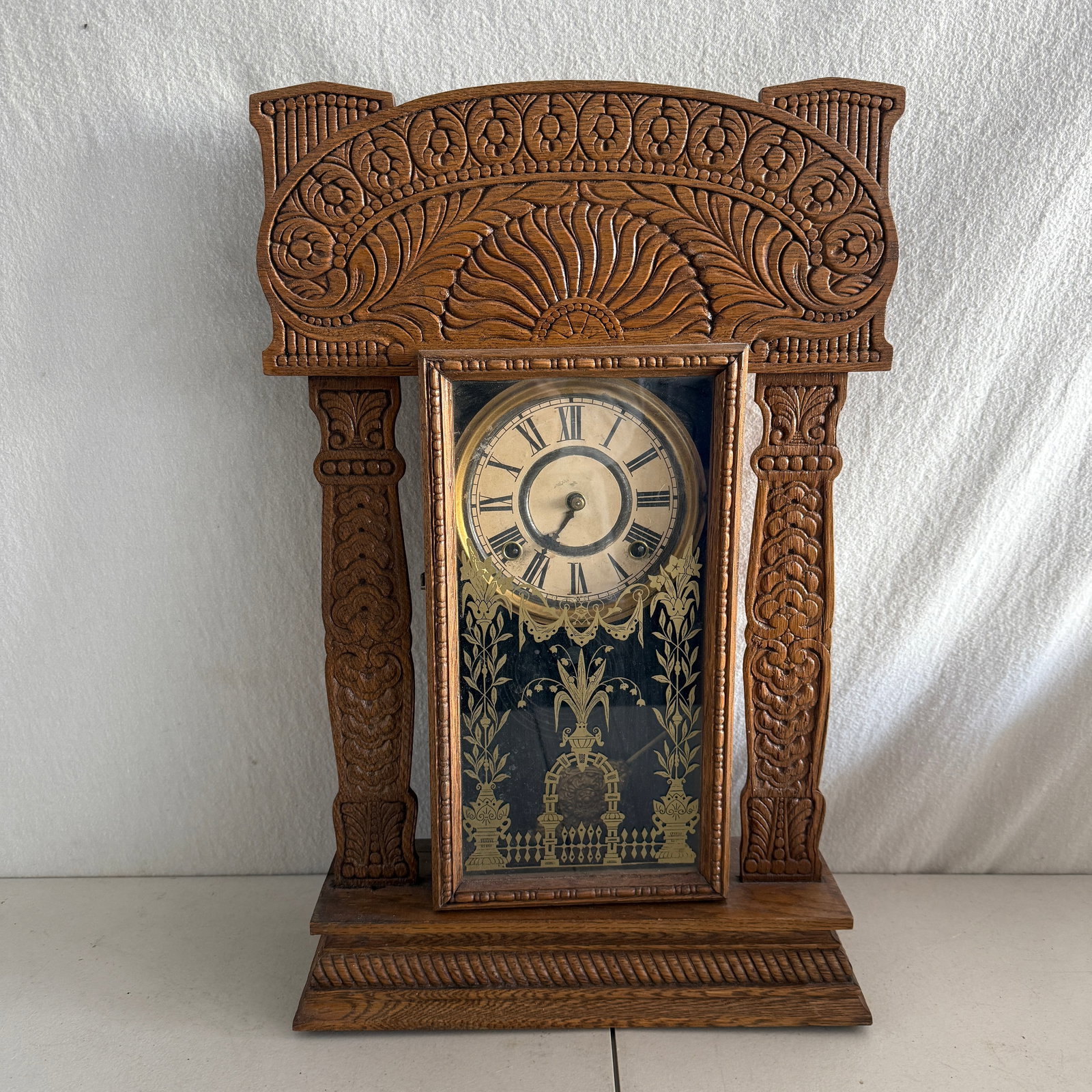 American Eastlake/Victorian Gingerbread / parlor mantel clock 1885–1905 - 10