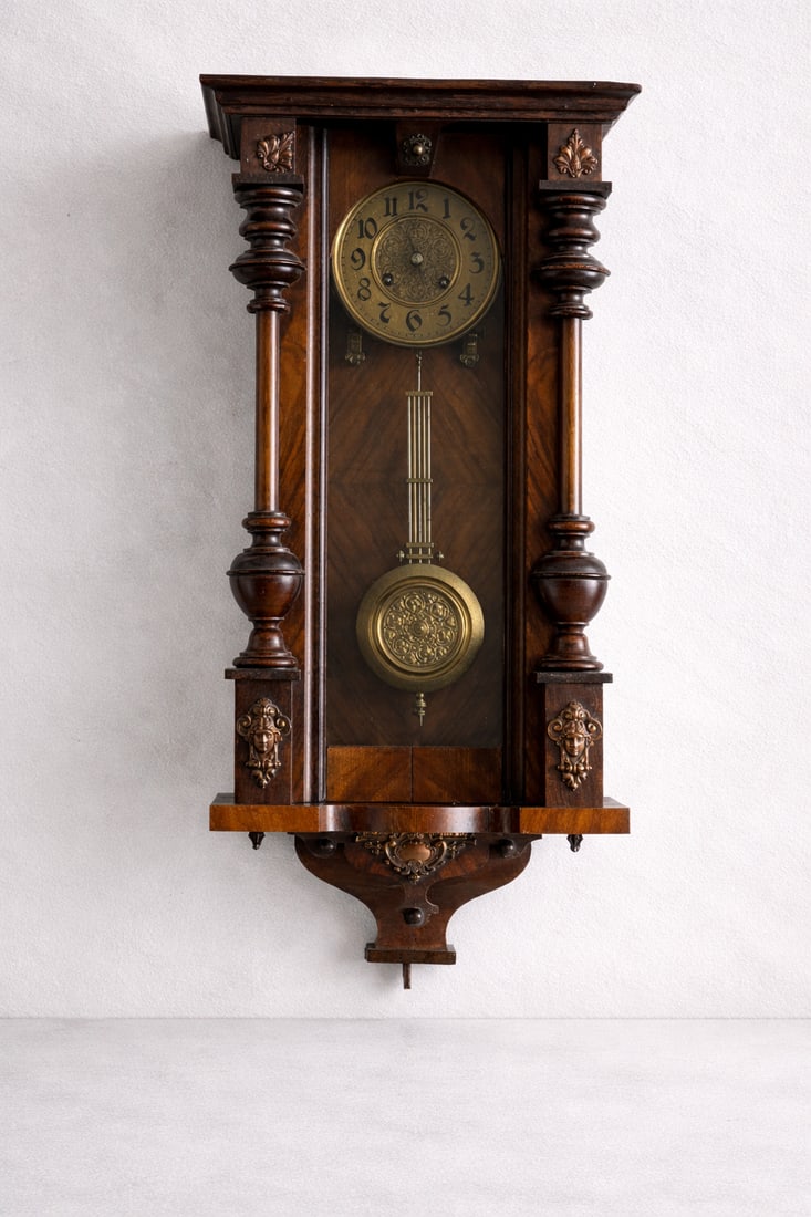 New Haven Clock Co. Antique American wall regulator clock 1890–1915 (1 of 15)