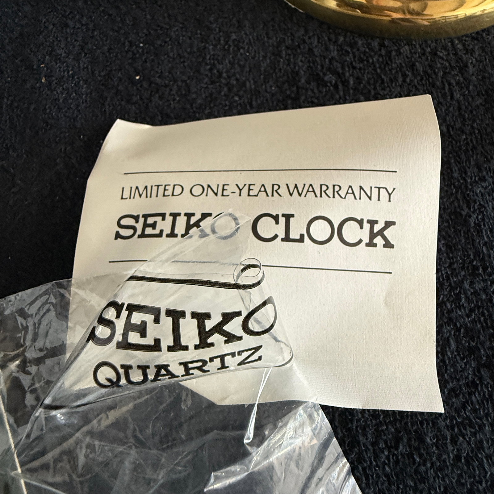 Seiko anniversary (torsion) clock under glass dome circa 1990 - 3