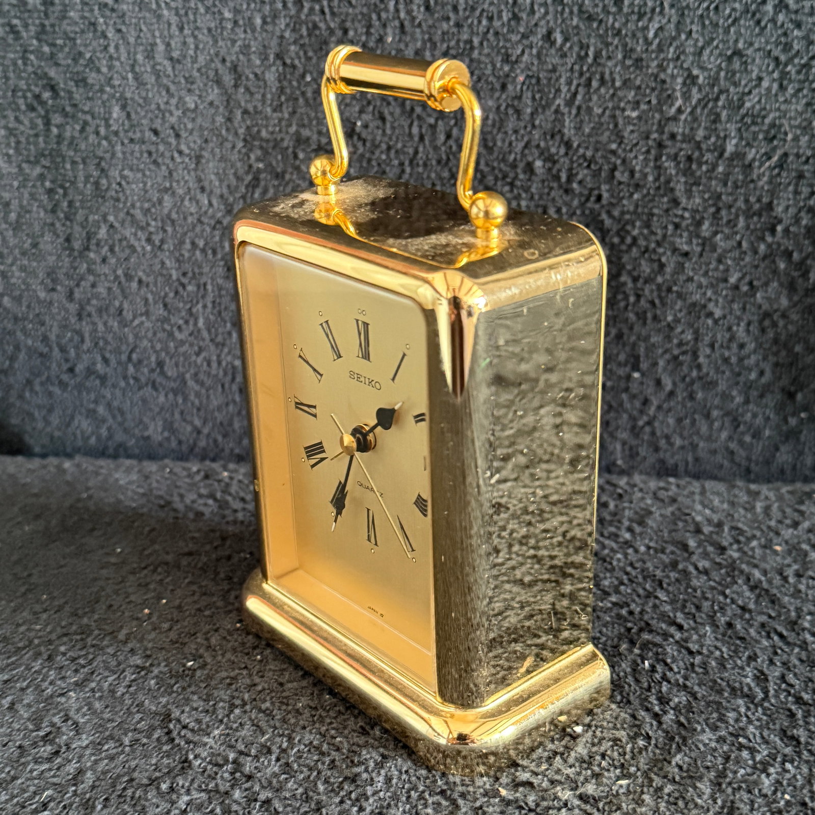 Seiko quartz carriage-style desk clock - 3