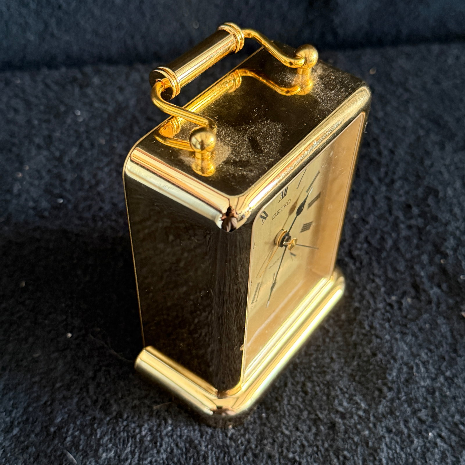 Seiko quartz carriage-style desk clock - 7