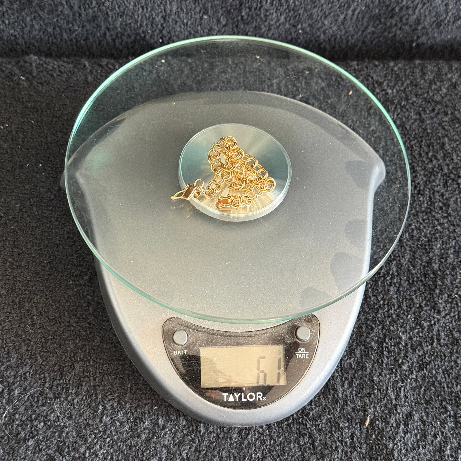 14K gold 7" bracelet, 6 grams - 6