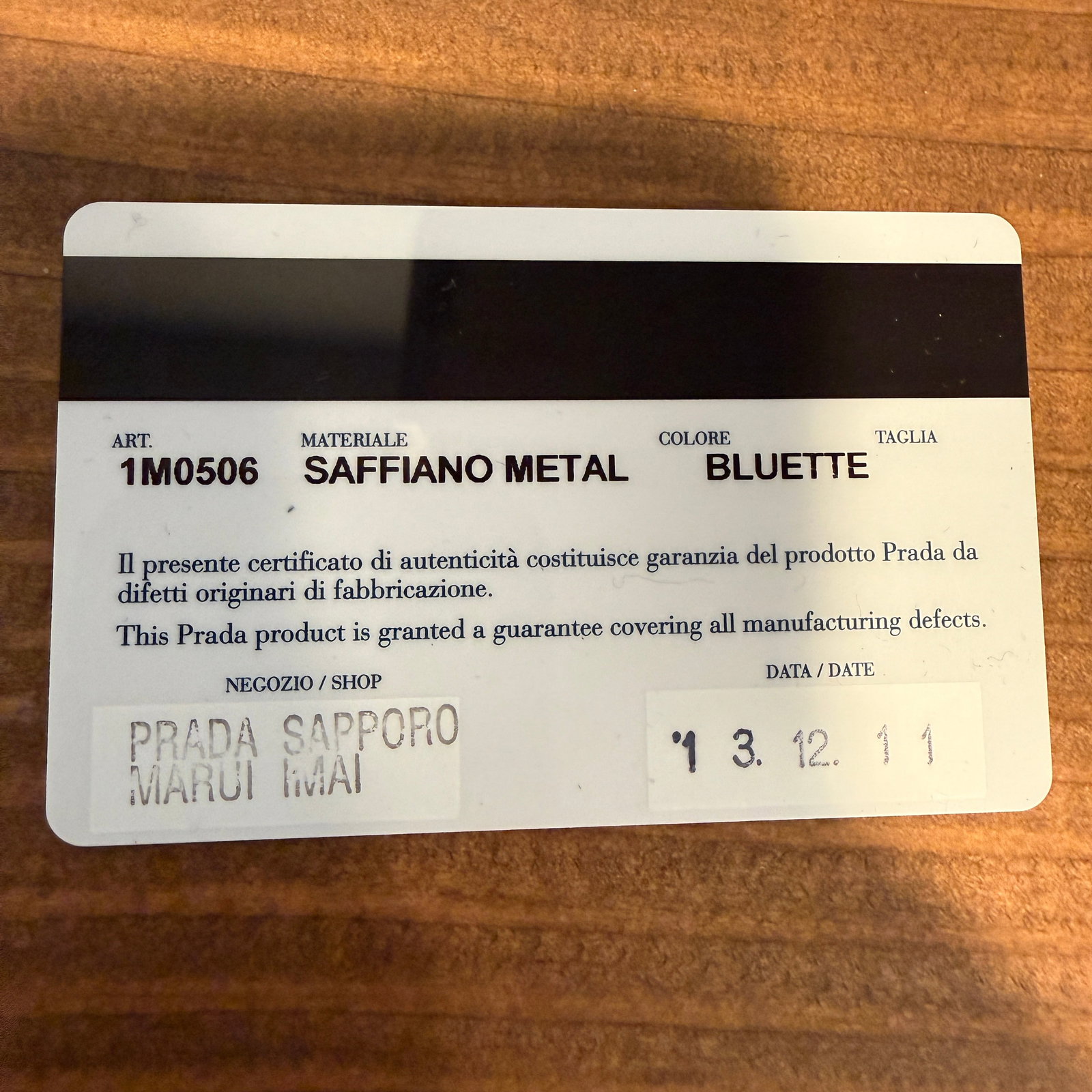 Prada Blue Saffiano Leather Zip Around Wallet Long Designer Wallet - 6