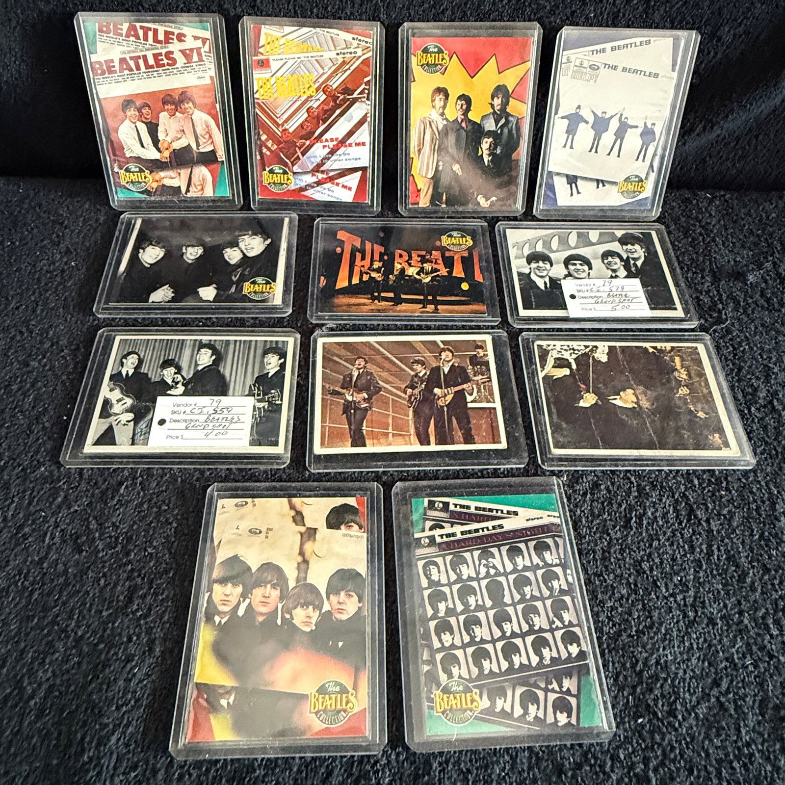 Vintage 1964 Beatles Topps Color Cards + Trading Card Lot – Rare Early Series - 2