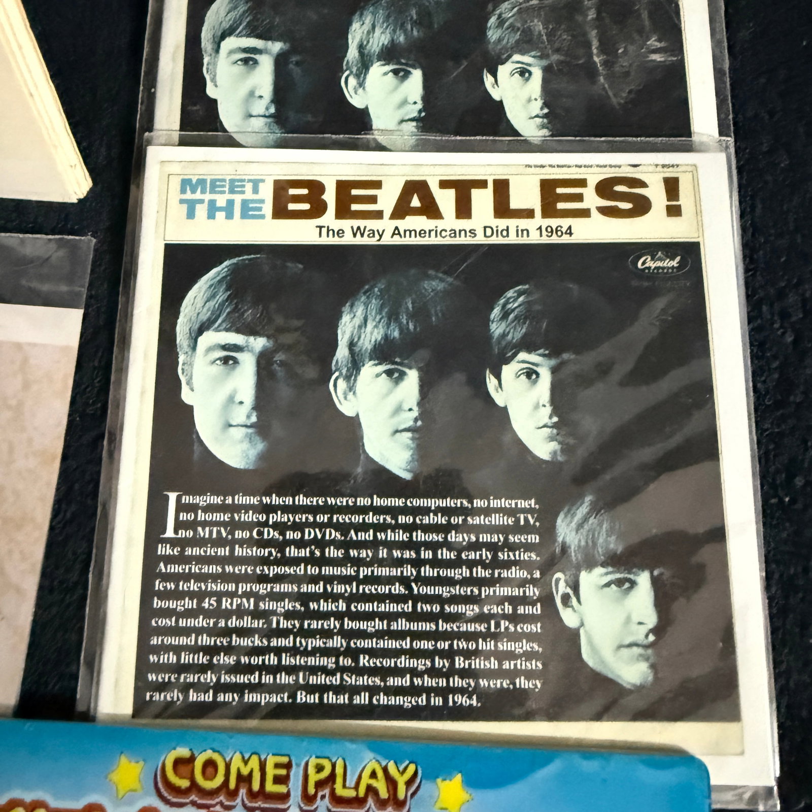 Beatles Yellow Submarine Pop-Up Book Vintage 1968 Pop-Out Art Decorations Complete Psychedelic - 4