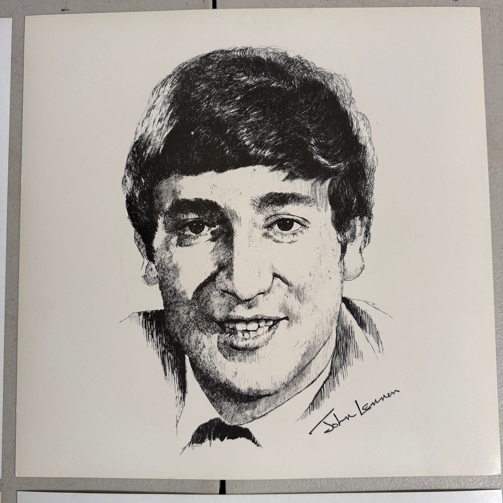 Vintage Beatles Portrait Print Set Paul McCartney John Lennon George Harrison Ringo Starr 12x12 - 3