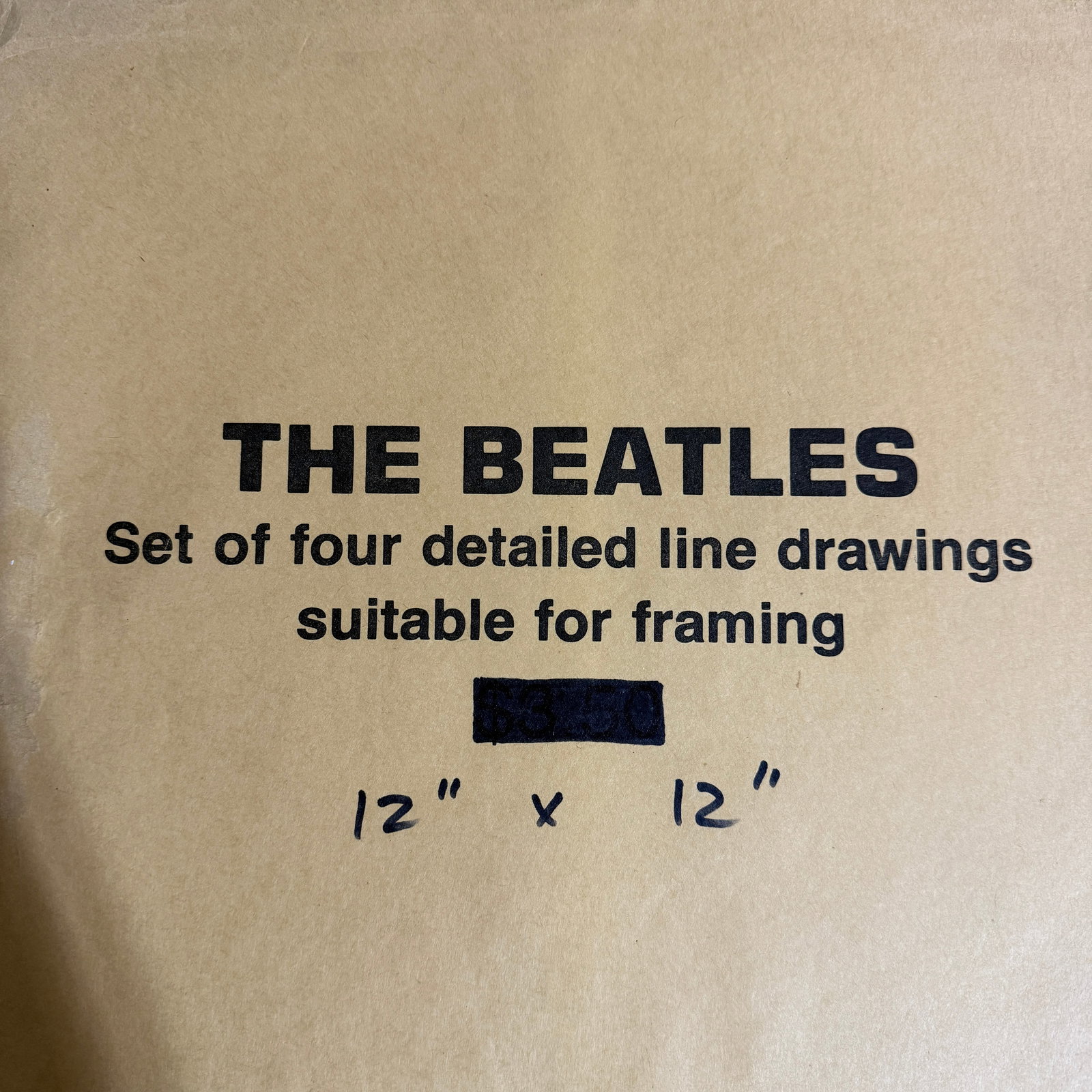 Vintage Beatles Portrait Print Set Paul McCartney John Lennon George Harrison Ringo Starr 12x12 - 6