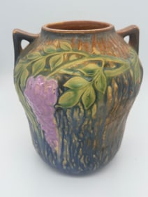 Antique Roseville Pottery Wisteria Vase