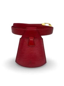 Louis Vuitton Red Epi Leather Sherwood Belt with Pouch