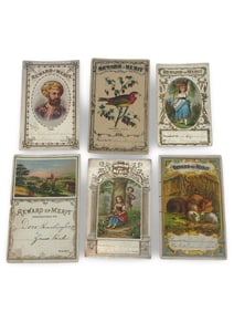 Antique 19th Century School Rewards of Merit