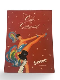 Vintage Las Vegas Stardust Cafe Continental Menu