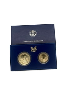 United States Liberty Uncirculated Coin Set Philadelphia Denver Mint