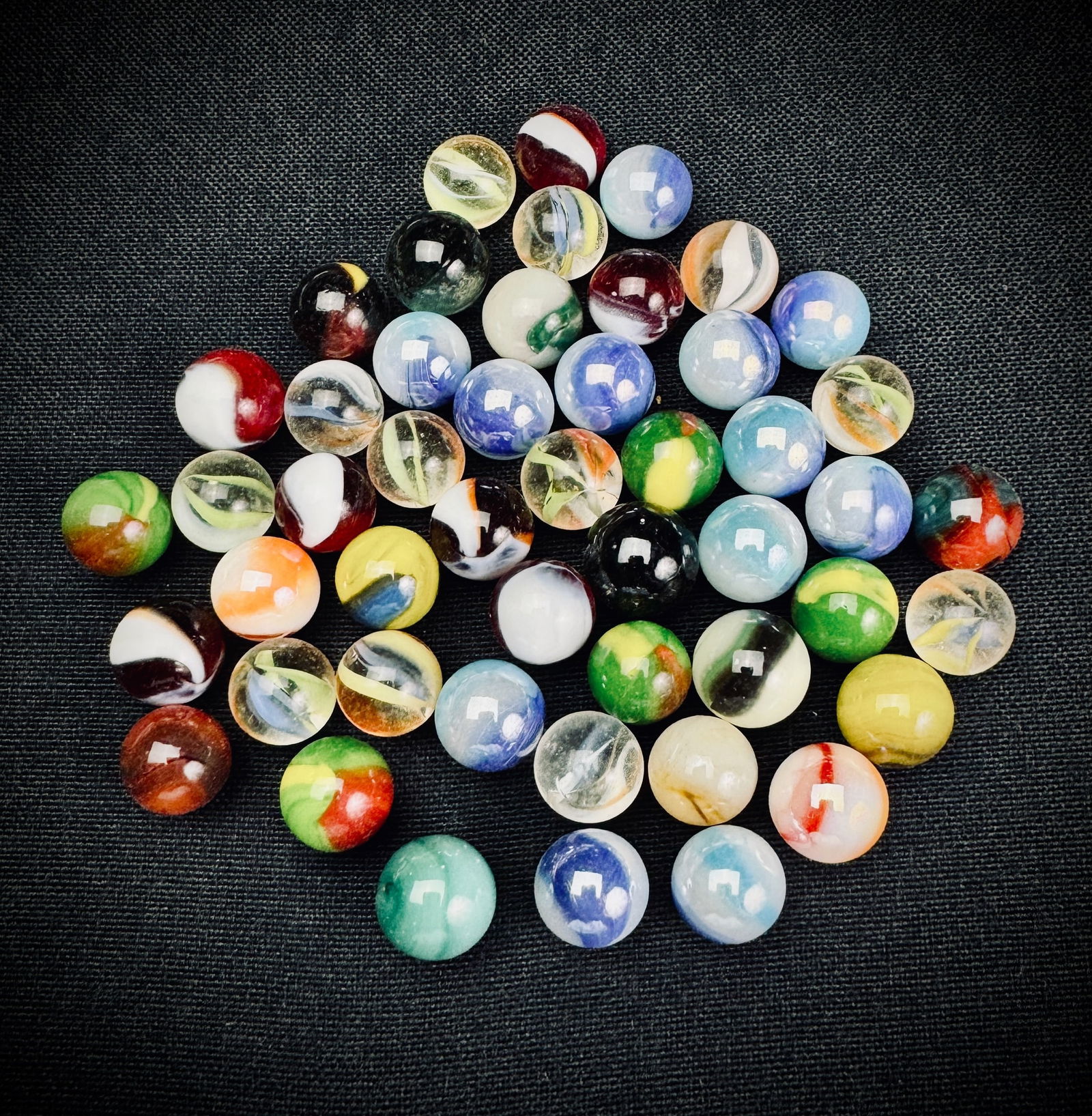 Assorted Vintage Glass Marbles Lot (1 of 5)