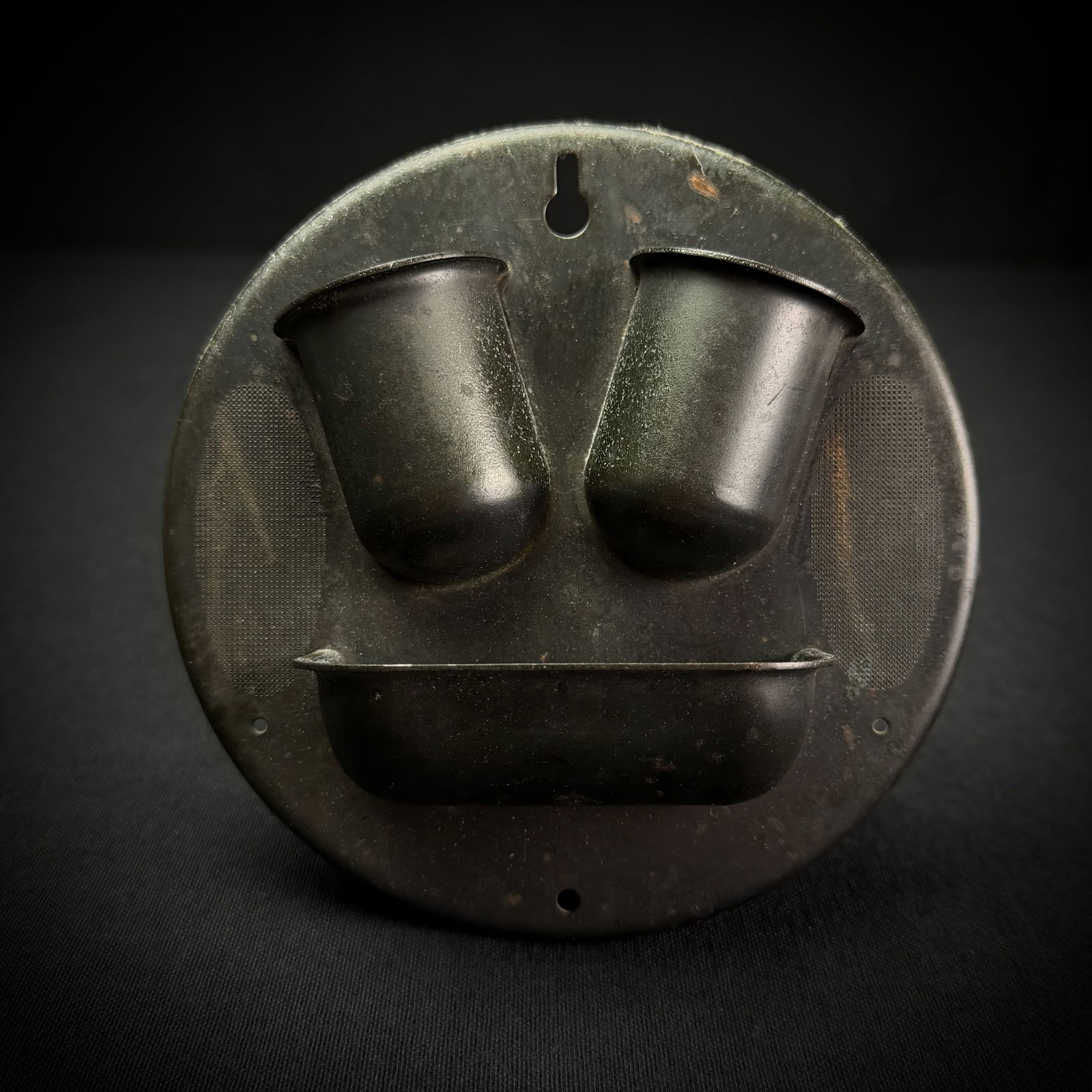 Vintage Pressed Steel Match Holder