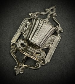 Ornate Cast Metal Match Safe Urn Decor