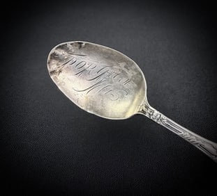 Sterling Silver Portage Wisconsin Souvenir Spoon