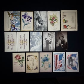 Lot of 15 Vintage Postcards c. 1908-1912