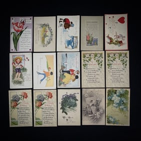 Lot of 15 Early 20th C. Postcards
