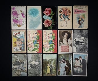 Lot of 15 Vintage Postcards