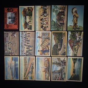 Lot of 14 Vintage Miniature Postcards