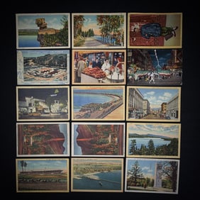 Lot of 15 Vintage Western USA Postcards