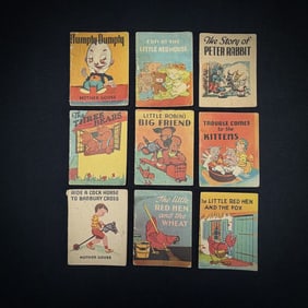 Lot of 9 Vintage Miniature Children's Story Books