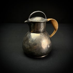 L.B.S.CO. EPNS Pitcher with Wicker Handle