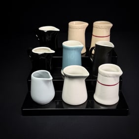 Lot of 9 Restaurant Ware Creamers Syracuse Hall