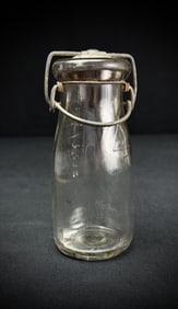 Thatcher Half Pint Milk Bottle Wire Bail Lid