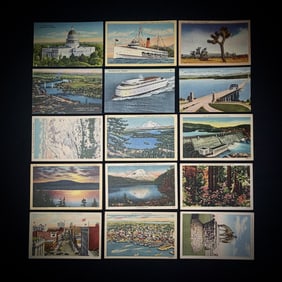 Lot of 15 Vintage Washington State Postcards