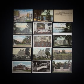 Lot of 15 Early 20th C. US View Postcards