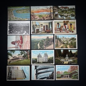Lot of 15 Vintage USA Topographical Postcards