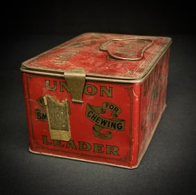 Union Leader Cut Plug Tobacco Tin