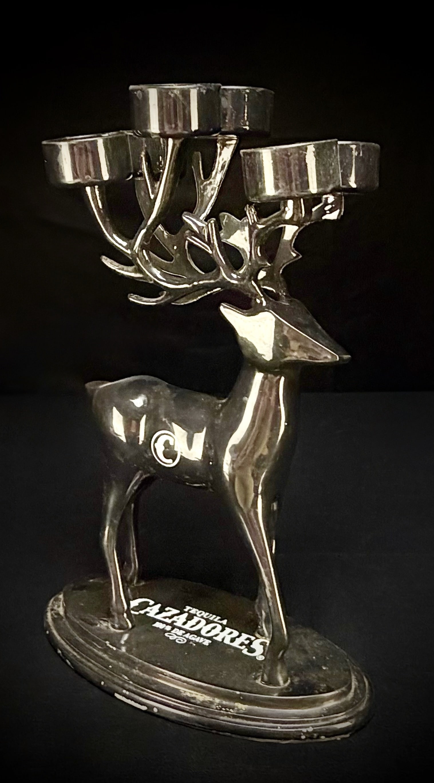 Tequila Cazadores Deer Stag Candelabra Shot Glass Holder (1 of 4)