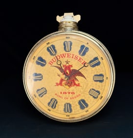 Budweiser King of Beers Pocket Watch Wall Clock