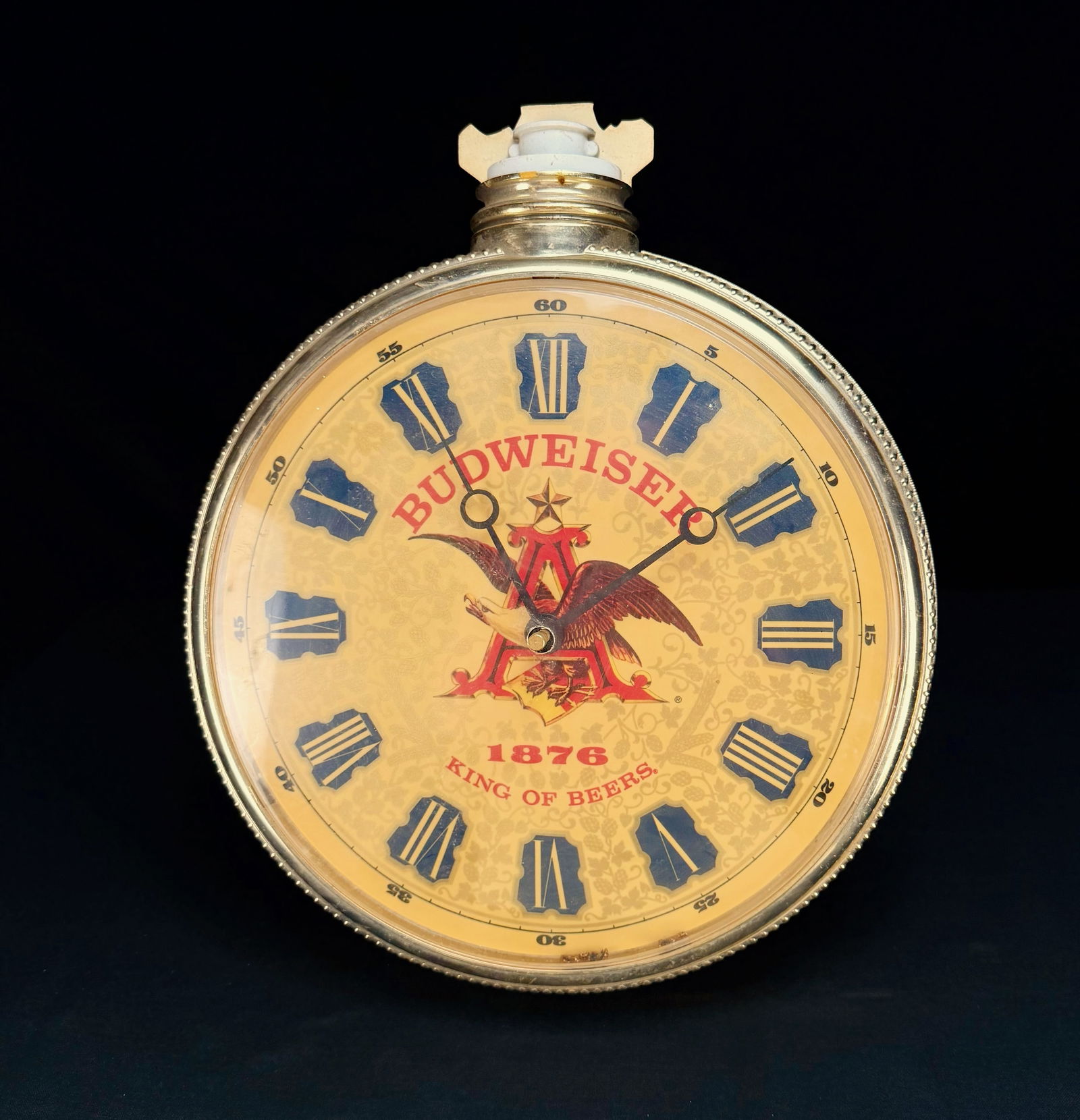 Budweiser King of Beers Pocket Watch Wall Clock (1 of 4)