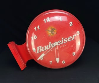 1999 Budweiser Double-Sided Wall Clock