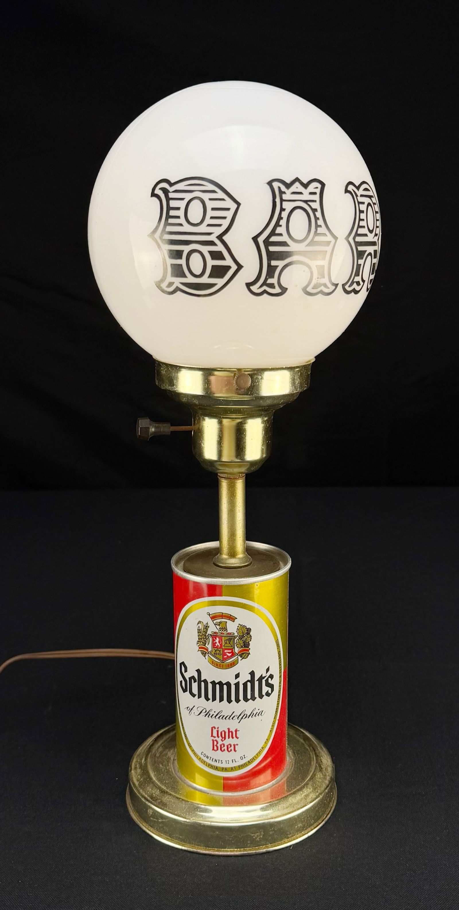 Vintage Schmidt's Beer Can Bar Lamp (1 of 5)