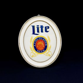 Vintage Lite A Fine Pilsner Beer Sign