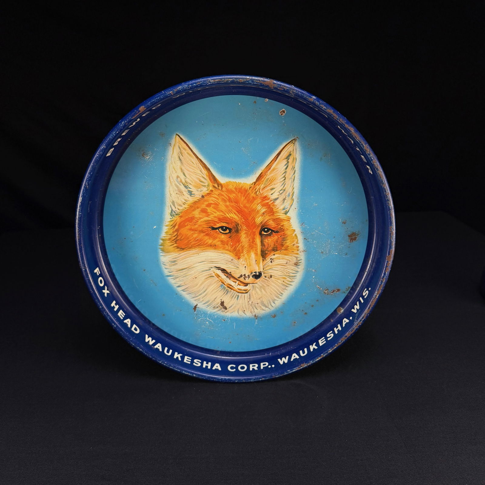 Fox Head '400' Beer Serving Tray, Waukesha WI (1 of 5)