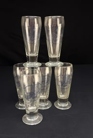 Set of 6 Point Special Beer Glasses