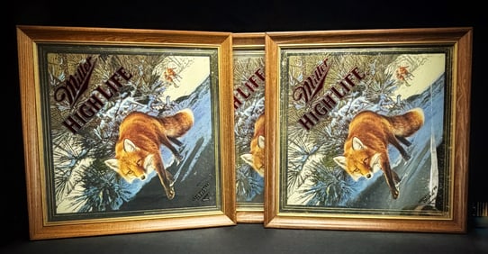 Miller High Life 'Sly' Fox Advertising Mirrors
