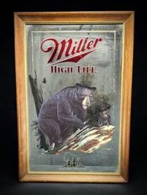1981 Miller High Life Black Bear Mirror