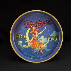 Vintage Miller High Life Beer Serving Tray