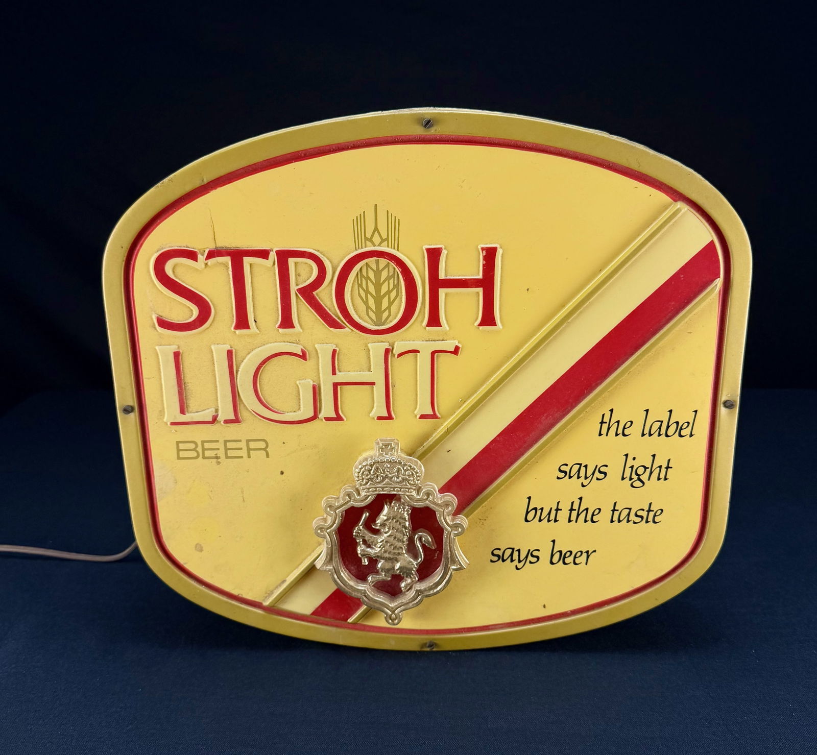 Stroh Light Beer Illuminated Bar Sign (1 of 4)