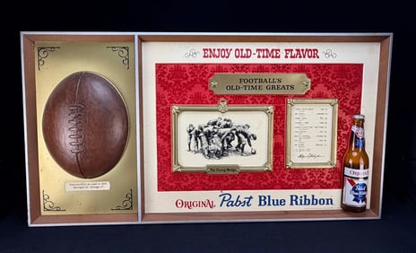 Pabst Blue Ribbon Football's Old-Time Greats Sign