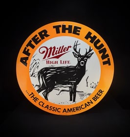 Miller High Life 'After The Hunt' Tin Sign